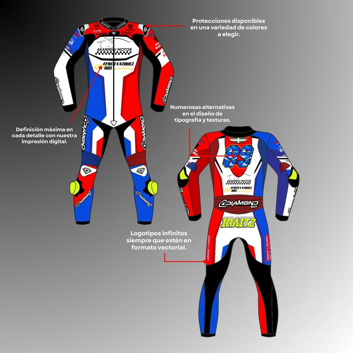 Traje De Cuero GP One Personalizado